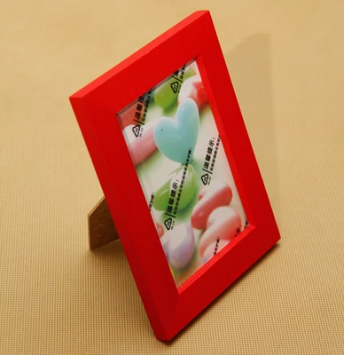 RED Hot 5/6/7/8/10/11/12 inch A4 Multi-size Room Decor Wooden Picture Photo Wall Frame DIY Decoration Birthday Wedding Gift - Цвет: RED