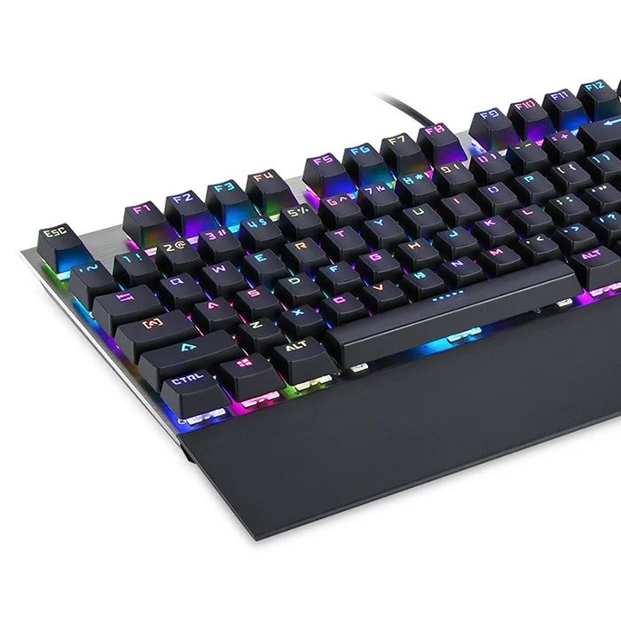 Motospeed ck108 механические клавиатуры USB Проводная игровая клавиатура синий/черный