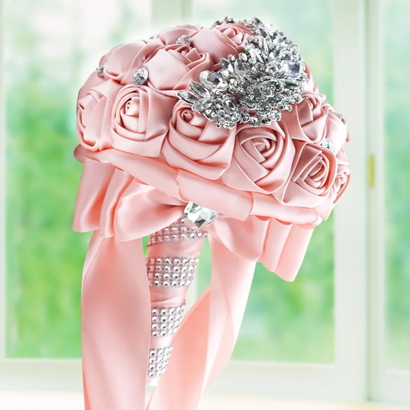 Crystal Wedding Bouquet Brooch Accessories Bridesmaid Artifical flowers Bridal Bouquets 2020 | Свадьбы и торжества