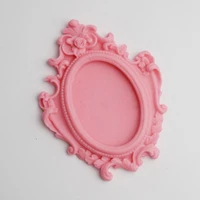 plaster clay photo frame craft making mould 3d silicone soap mold diy desktop ornament decorating mirror molds