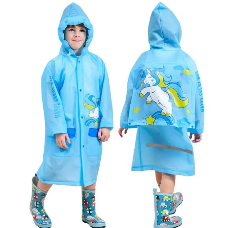 Водонепроницаемый дождевик детский в стиле мультяшных животных для девочек и