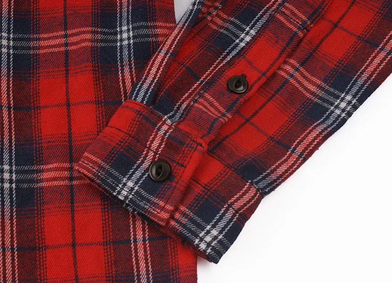 Хлопковая Клетчатая Мужская рубашка с длинным рукавом, Chemise Homme, красная, зеленая, Клетчатая Мужская рубашка, Повседневная, приталенная, Roupas Masculina, Осень-зима