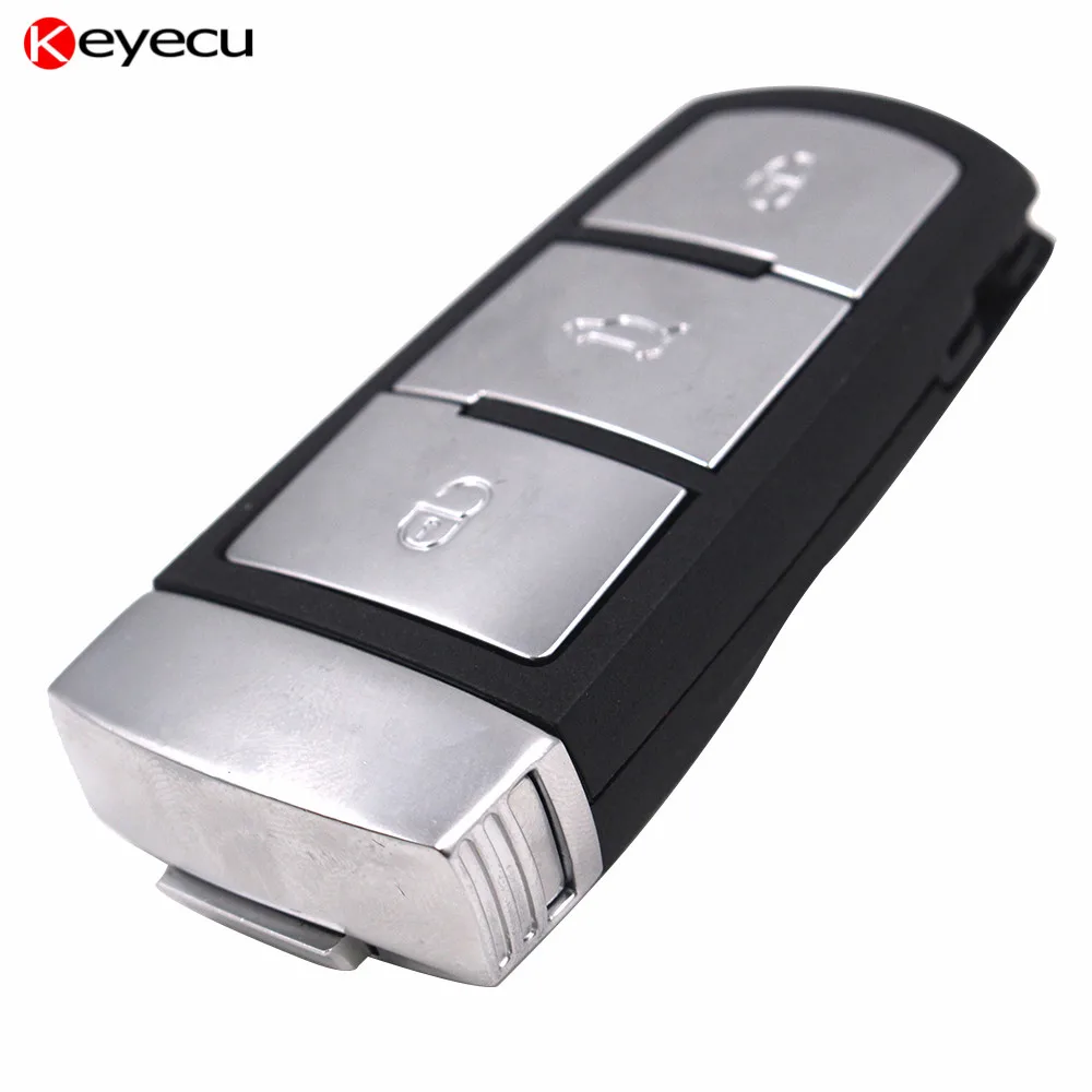 Keyecu 3 шт. Ключи случае Обложка для Фольксваген Passat CC кнопки дистанционного