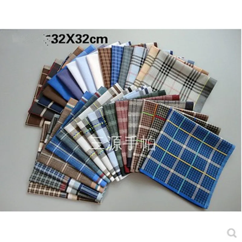 

Child's handkerchief Cotton Handcuffs Pocket towel handkerchief 12Pcs/Lot32*32