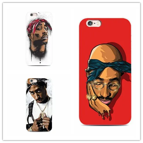 2Pac Tupac Shakur чехол для iphone5 5S 6 6s 7 8 plus X Мягкий ТПУ телефона|Чехлы-накладки| |