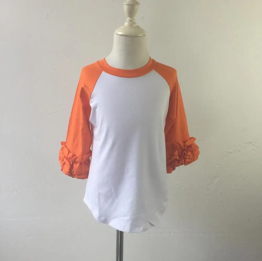 Черная оранжевая бутиковая одежда на хэллоуин оптовая продажа рубашки-регланы