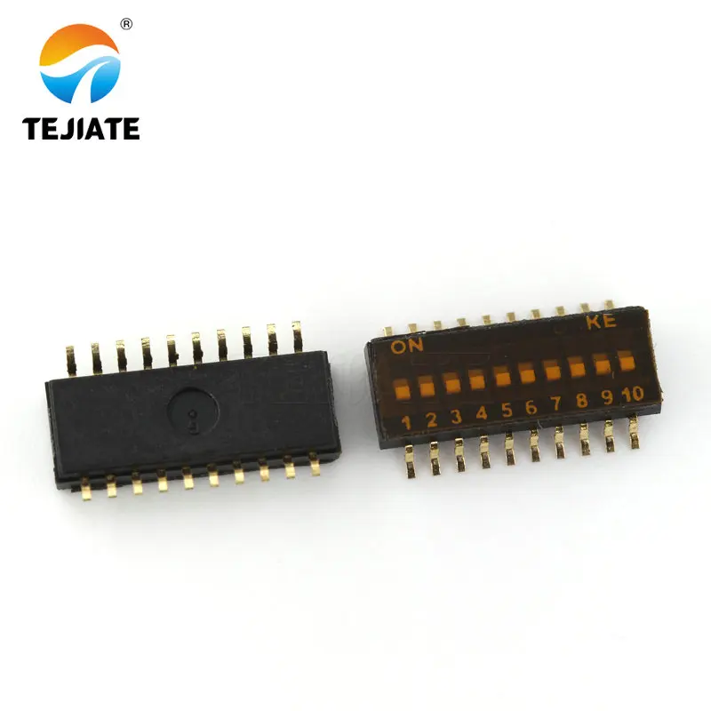 5 шт. Скользящий тип SMT переключатель SMD DIP 1 27 мм Шаг 2 ряда 4 контакта положения/8 Pin