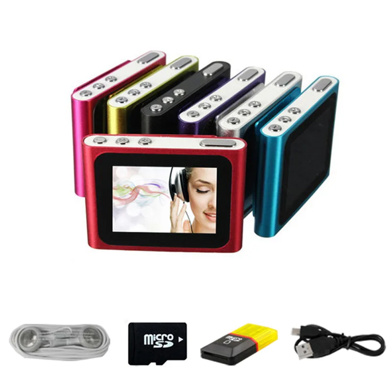 BGreen 8 Гб ЖК-дисплей Экран зажим Mp3 плеер с FM радио Поддержка 32 ГБ Micro SD/TF в том числе