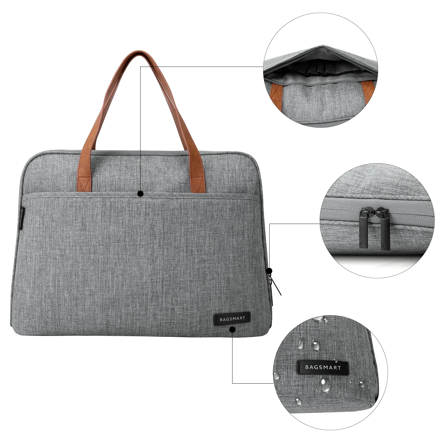 BAGSMART 14 дюймов портфель для ноутбука водонепроницаемая сумка легкая мессенджер