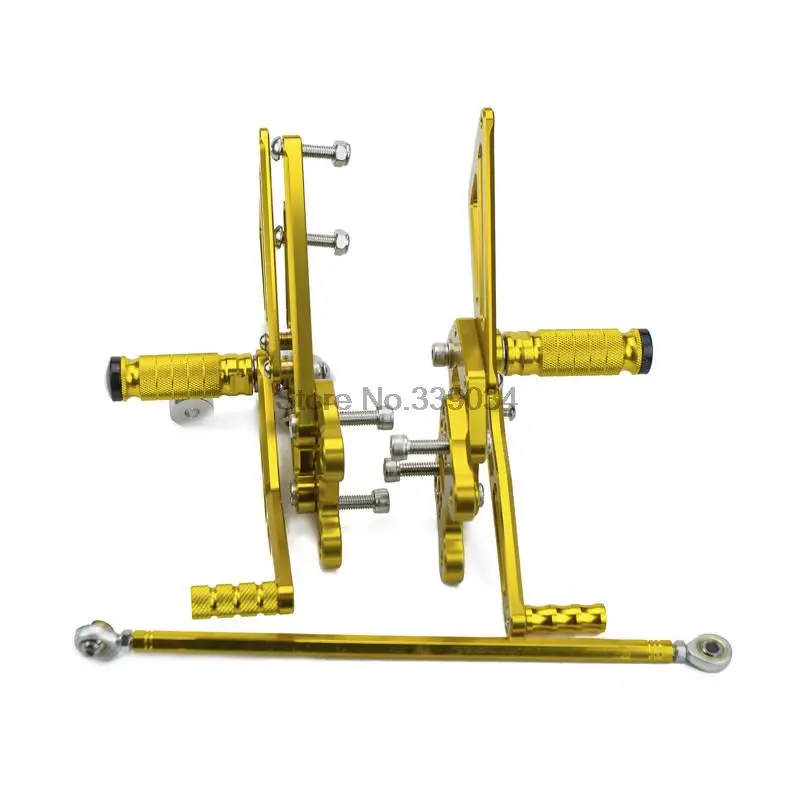 Золотая заготовка с ЧПУ регулируемая ножка гоночный задний комплект для Kawasaki Ninja