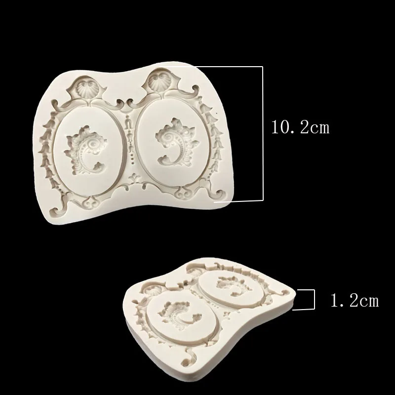 European Lace Shape Cake Fondant Mold Candy Chocolate Silicone Molds Biscuits Embossed Mould Decoration Baking Tools |
