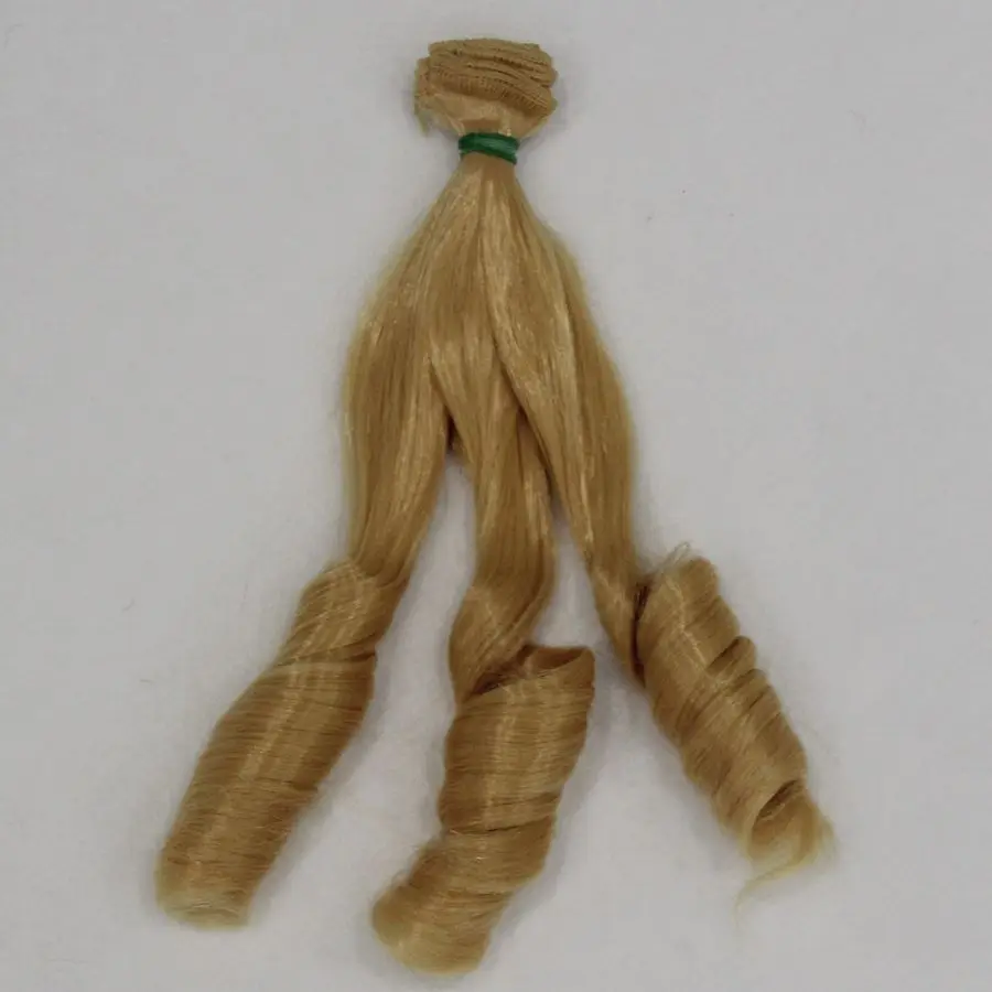 

1pieces Extension Doll Wigs 20*100cm Hair Wefts Natural Color Curly doll hair for BJD SD Russian Handmade Clothing Doll Wigs