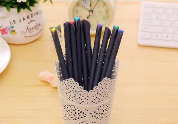 10pcs/set Watercolor Pencils Hook Line Pen Art Supplies for Kids Drawing Set Stationery Copic Sketch Markers School Supplies