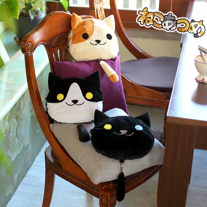 Neko Atsume плюшевая сумка аниме милая Кошка Косплей кукла модная мультяшная на плечо