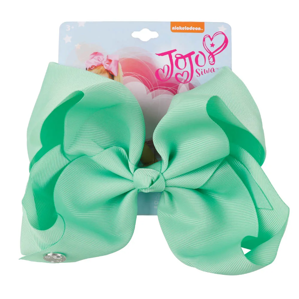20 " Большой JoJo луки Grosgrain ленты лук с аллигатором зажимы для детей заколки ручной работы бант девушки аксессуары для волос - Цвет: 20