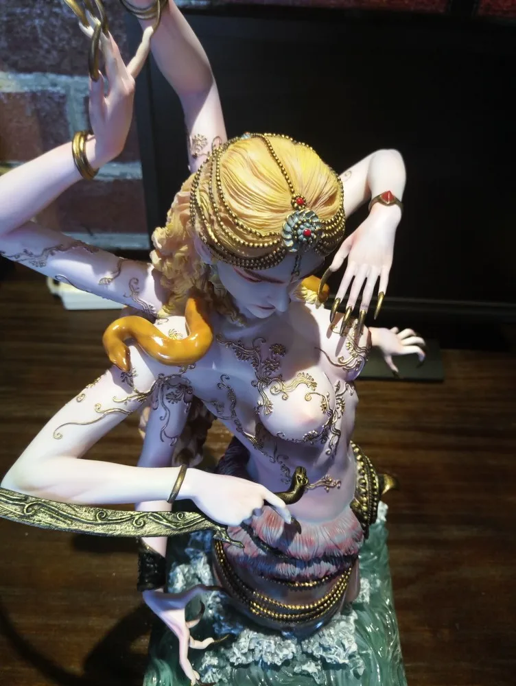 Модели фанатов INSTOCK Lin Studio wow 1/4 naga желтый бюст 49 см Высота gk смола статуя фигурка для коллекции