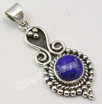 Lapis Lazuli Muiltitle Choices Chanti Международный твердый Серебряный Радужный Лунный Камень прекрасный кулон 3,8 см - Окраска металла: Lapis Lazuli
