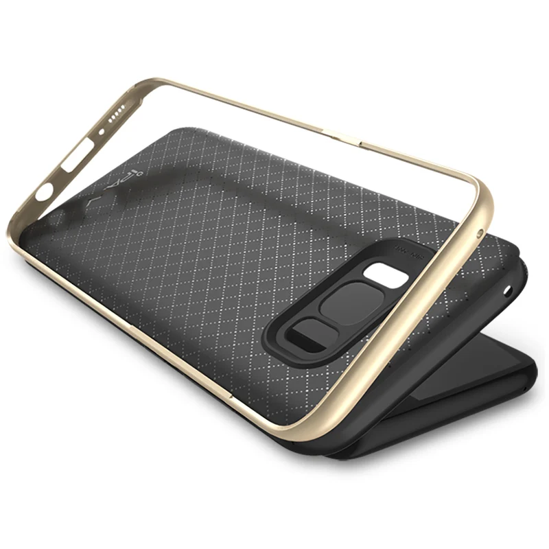 IPAKY Mobile Phone Case For Samsung Galaxy S8/S8 Плюс крышка Изогнутый Дисплей Гибрид Мобильного