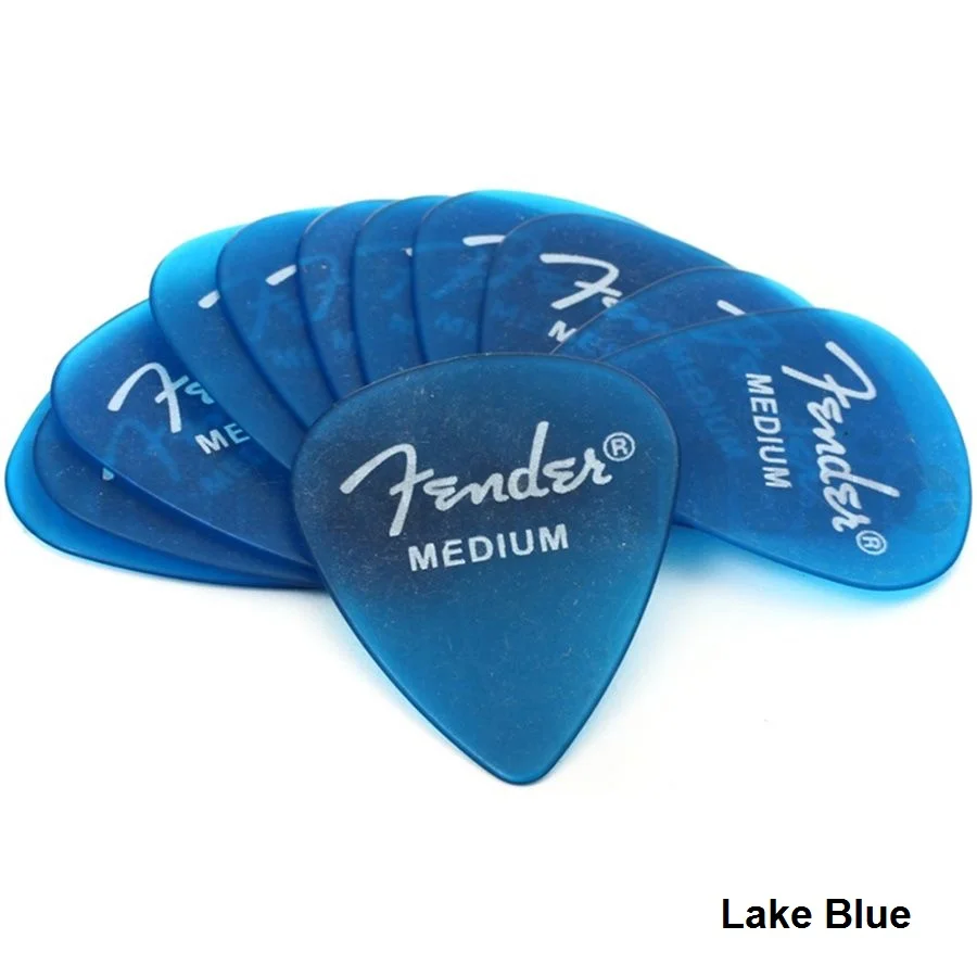 Fender California Clears медиаторы Plectra(12/шт-упаковка) 3 цвета доступны в тонком/среднем/тяжелом