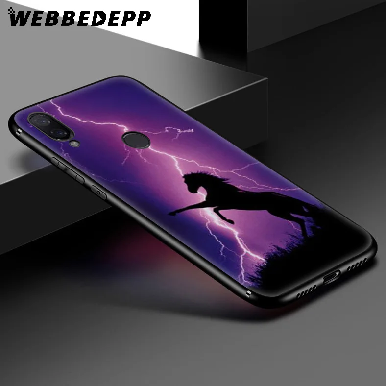 Мягкий чехол WEBBEDEPP Running Horse для Xiaomi Redmi K20 7A 4A 4X 5 5A 6 6A S2 Note 8 4 7 Pro Plus Prime |