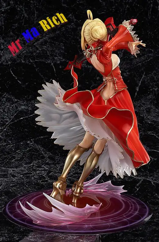 23 см Fate Stay Night Fate/extra Saber Lily 1/7 Масштаб фигурки ПВХ Brinquedos Коллекция Фигурки игрушки