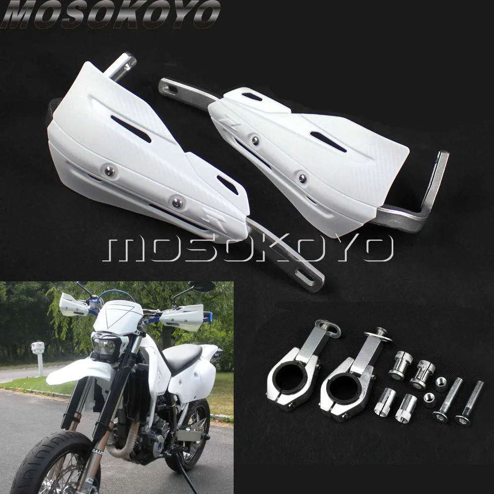 Внедорожных Dirt Bike белый 1 1/8 &quotЗащита для рук Enduro 28 мм рука гвардии SX EXC XC SMR Yamaha WR250