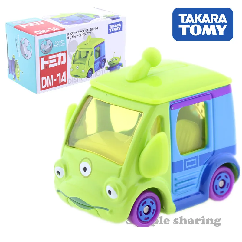 Takara Tomy Disney Motor DM-14 Cubit Alien Tomica литая модель автомобиля История игрушек