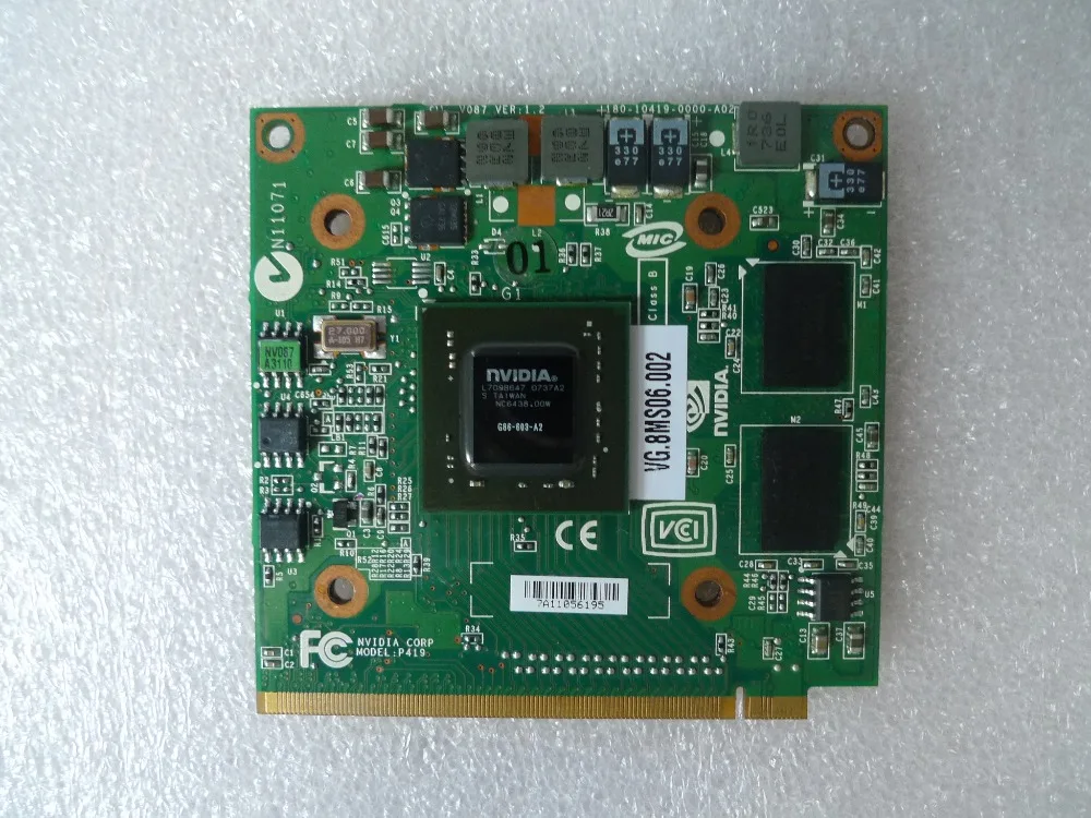 Видеокарта для ноутбука nVidi a GeForce 8400M GS MXM IDDR2 128 Мб Acer Aspire 5920G 5520G 4520G 7520G 7520G|Материнские платы| |