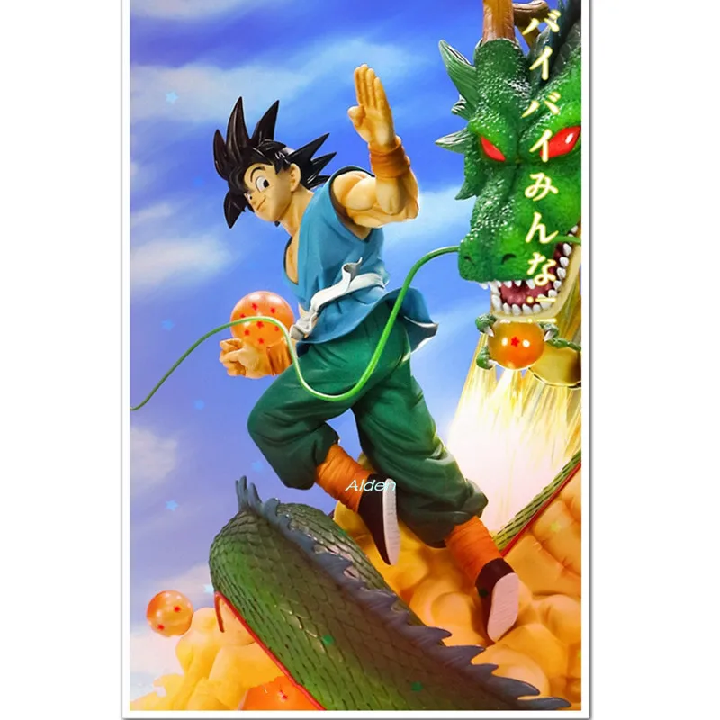 1" Dragon Ball статуя Saiyan Сон Гоку бюст семь, шар дракона полная длина портрет Фея Дракон анимационная фигурка GK игрушка 41 см B797