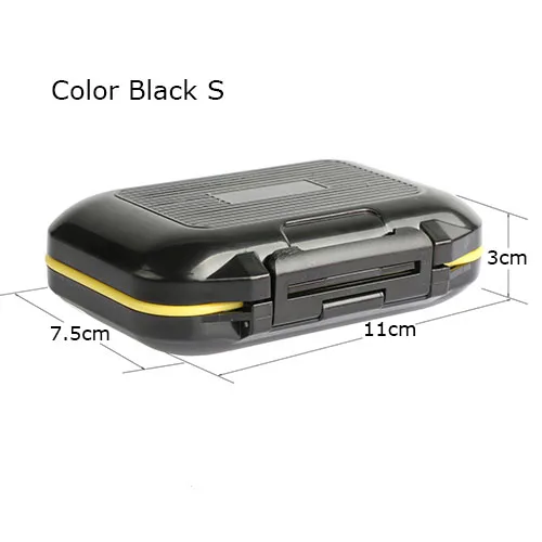 Black Size S Goture двухслойные коробки для рыболовных снастей, жесткие пластиковые крючки, приманки, коробка для ловли карпа, рыболовные принадлежности, коробки S/M/L - Цвет: Black Size S