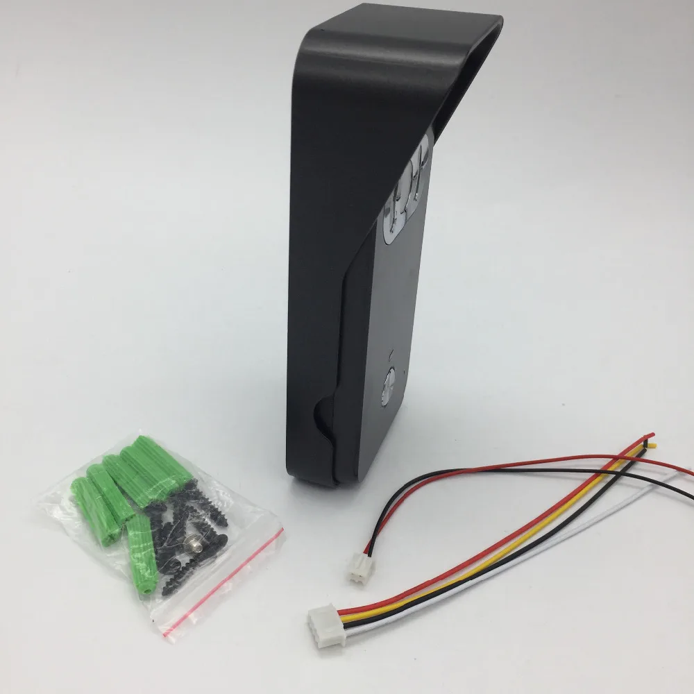 Для 2v1 7 ''TFT lcd проводной видео домофон система визуальный домофон дверной звонок внутренний монитор широкий угол наружная инфракрасная камера