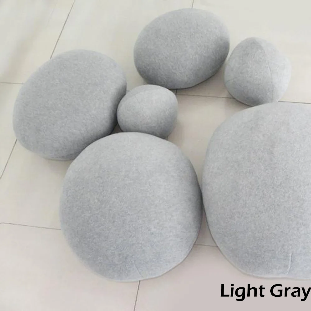 Light Gray 3D Искусственные огромные камни в форме большой рок Пледы Подушки Плюшевые игрушки для детей креативное украшение дома Ленивые Подушки D20 - Color: Light Gray