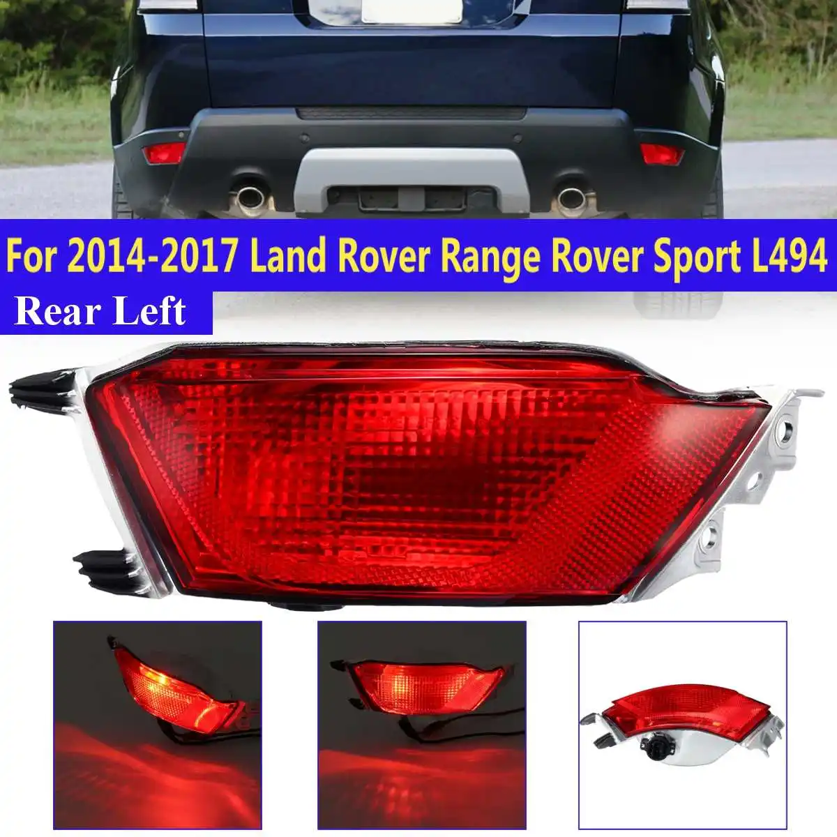 Left Side 2 шт. задний противотуманный светильник s для Land Rover Range Rover Sport L494 с лампочкой задний светильник DRL дальнего света задний светильник - Цвет: Left Side
