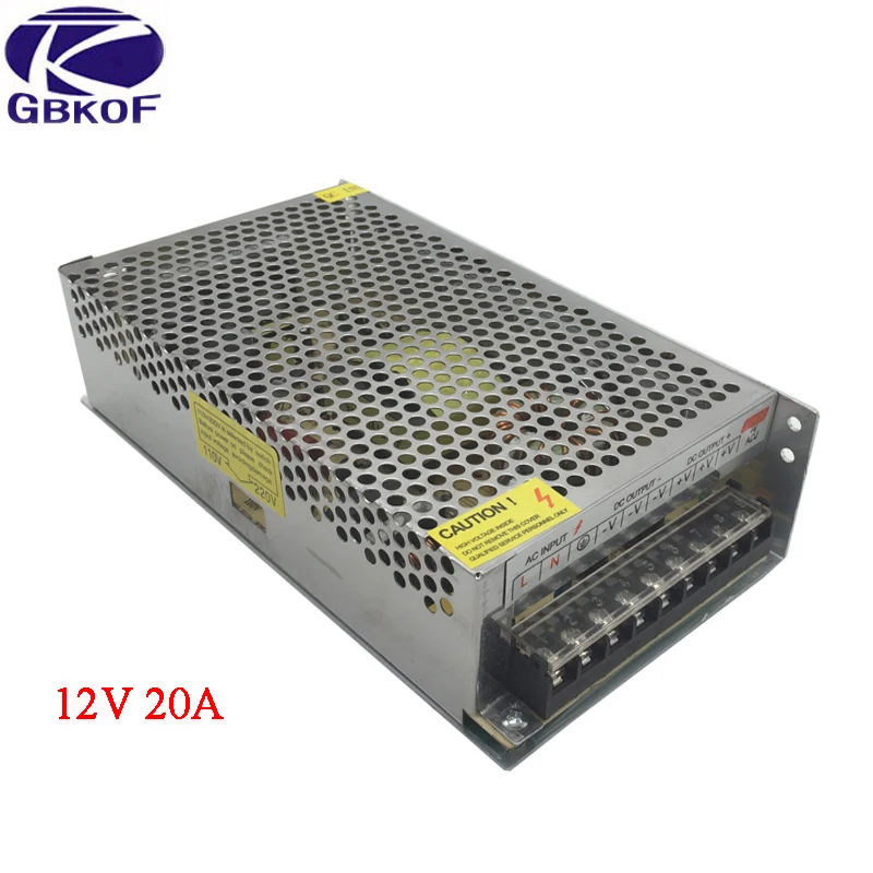 Dc 12 В 1a 2a 3a 5a 6.5a 8.5a 10a 15a 20a 30a светильник светодиодный трансформатор адаптер питания