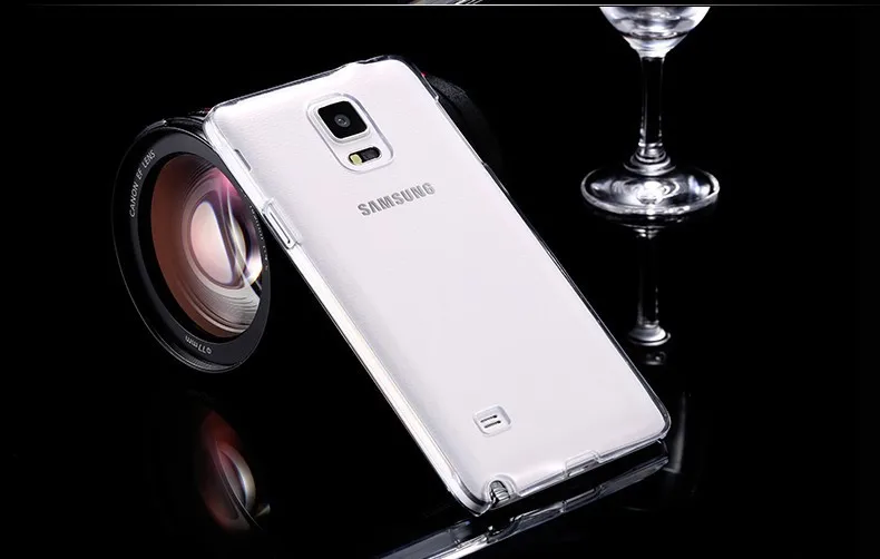 Удивительные цены ультра тонкий Тонкий HD Прозрачный чехол для Samsung Galaxy Note 4 IV N9100 5.7