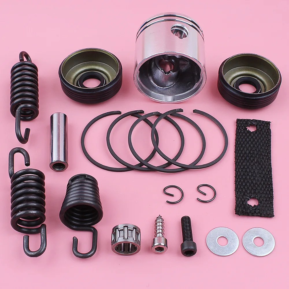 41.1mm Piston Pin Ring Circlip Kit For Partner 350 351 370 Oil Seal AV Buffer Shock Spring Set Chainsaw Replace Spare Tool Part |