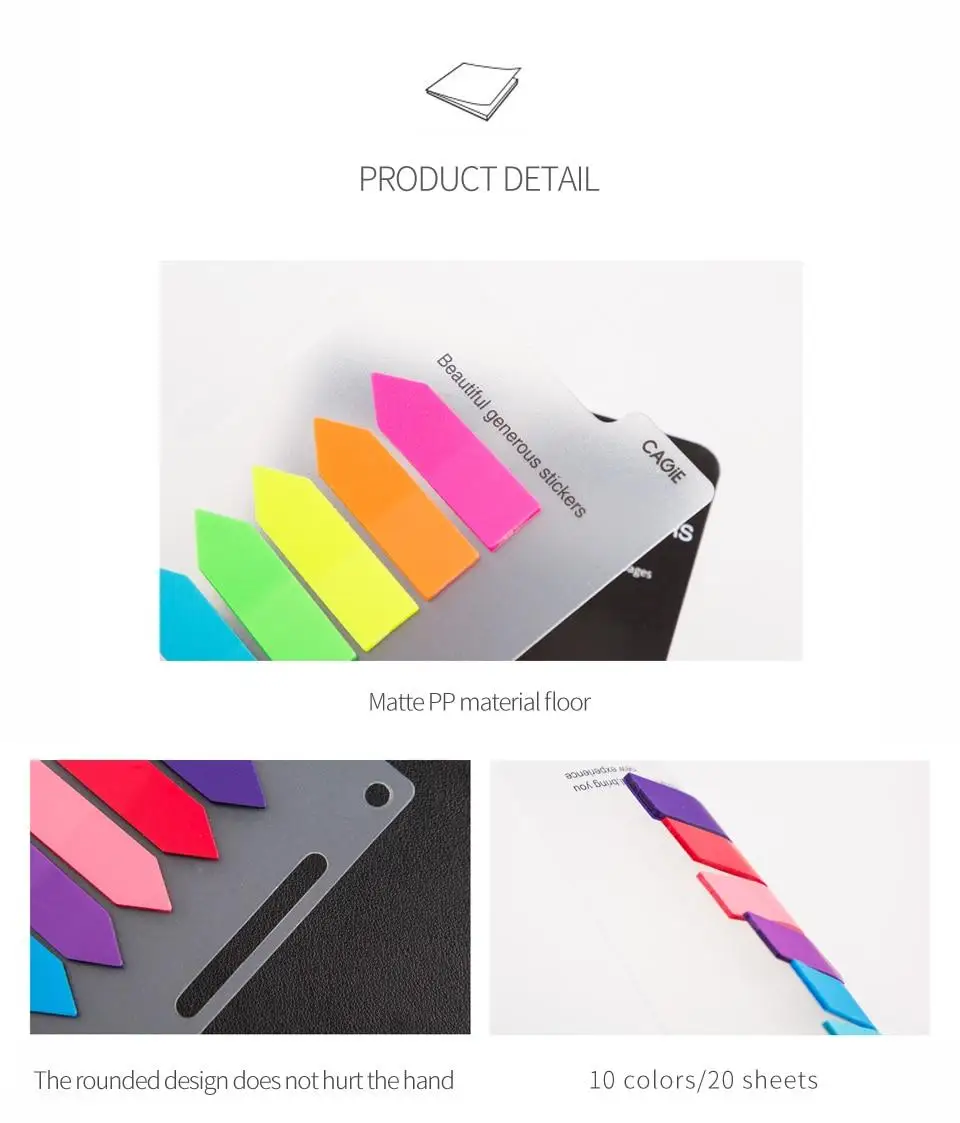 1PCS B5 A5 A6 Spiral Notebook Index Stickers Post It Sticky Notes N Time Sticker Planner Notebook Accessories D20