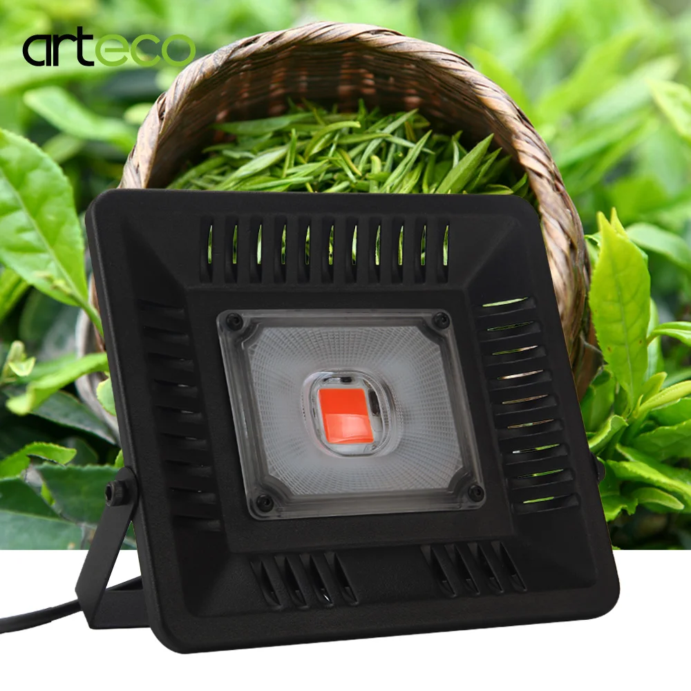 COB Led лампа для выращивания цветов полный спектр ультра тонкий водонепроницаемый