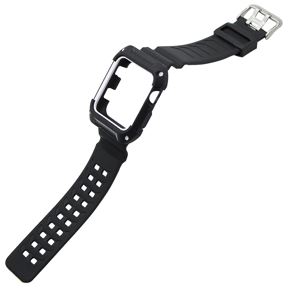 Резиновый ремешок из ТПУ для наручных часов защитный чехол iWatch Apple Watch 38 мм 42