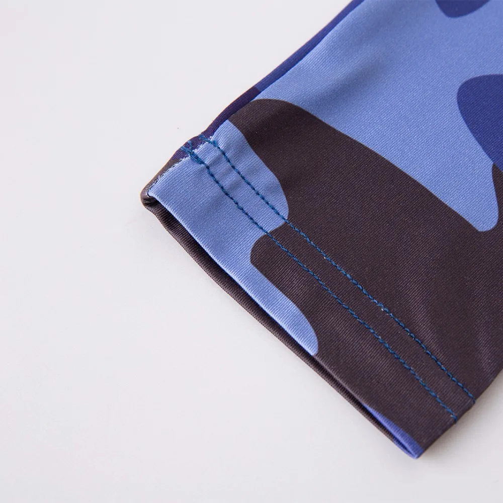 Синие камуфляжные Леггинсы для женщин с 3d принтом леггинсы армейские модные