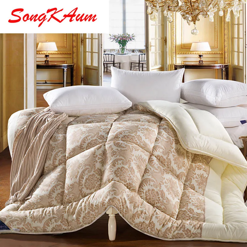 Роскошные зимние одеяла из 100% хлопка брендовые теплые толстые стеганые с принтом