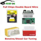 Оригинальные Полные чипы Nitro OBD2 бензиновый автомобильный чип тюнинг коробка штекер и привод нитроobd2 дизельный двигатель Улучшенная производительность Бесплатная доставка