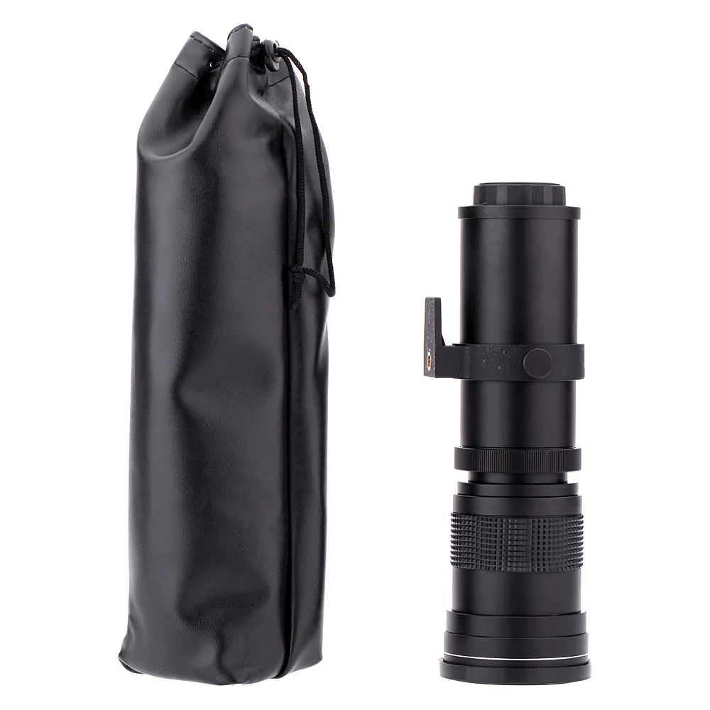 lightdow 420 800mm f8 3 16 super telephoto manual zoom lens t2 t mount ring adapter for digital cameras free global shipping