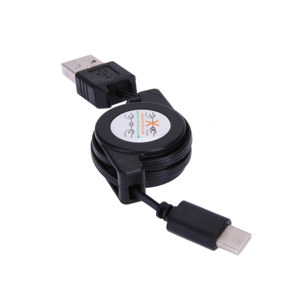 Выдвижной usb-кабель Type-C USB-C зарядный шнур кабель для синхронизации и передачи