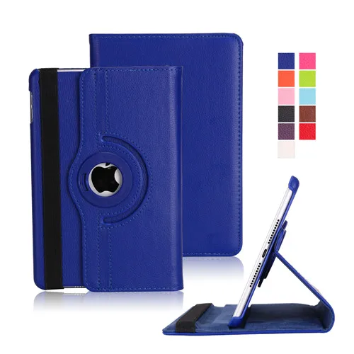 Для iPad Pro 12,9 чехол, GOLP ультра тонкий из искусственной кожи smart cover для iPad Pro 12,9 A1876 A2014 A1895 A1983 чехол - Цвет: Dark Blue