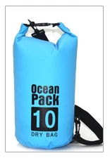 2L/5L/10L ПВХ водонепроницаемый мешок для хранения сухой мешок сохраняет снаряжение сухим для каякинга на лодках Кемпинг Туризм каноэ Рыбалка плавание - Цвет: 10L Blue