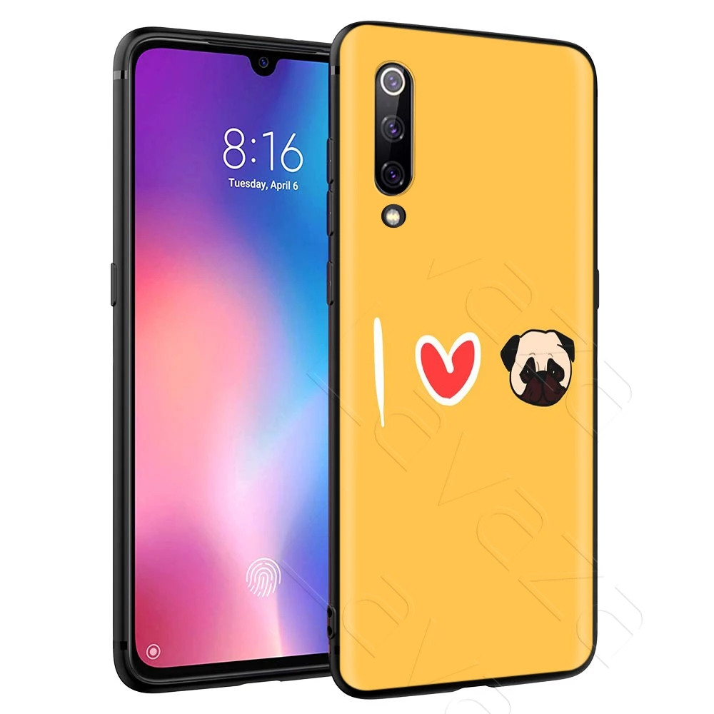 Animal Cute Pug Dog Case for Xiaomi Redmi Note 8 9 9SK30 Pro MI MAX 3 6 SE A1 A2 A3 10 Lite Plus 8A F1 |