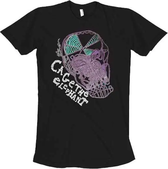Клетка Слон Цвет череп футболка S M L XL 2XL Фирменная Новинка Официальный
