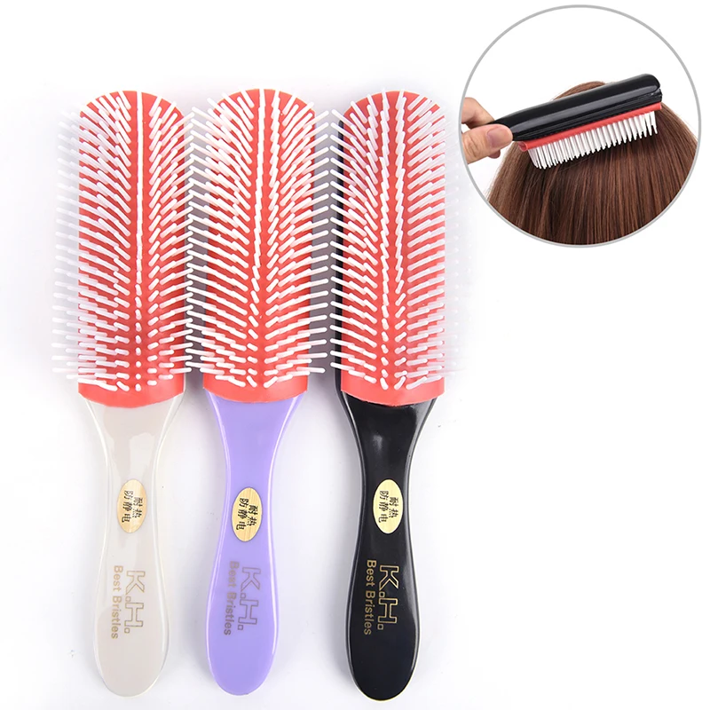 Волосы прекрасно массажные расчески и щетки для волос Для мужчин Anti static Магия 9