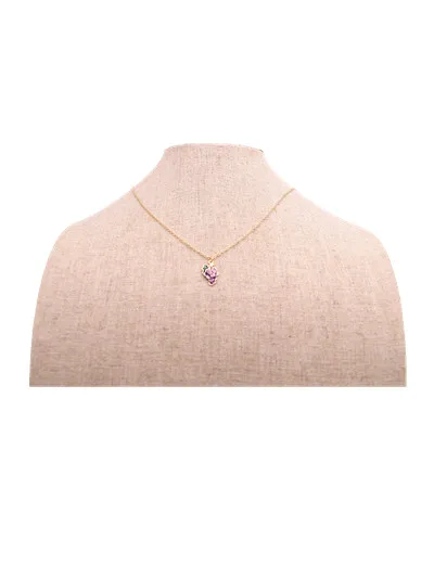

Metal material pendant necklace Grape form plated necklace attractive for women